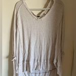 We The Free COPY - People Waffle Knit Flowy Top size M Cream Coastal Grandma Ch… Photo 1