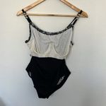 Magic suit by miracle suit Black and silver leopard gathered high neck swimsuit Size M Photo 1