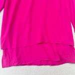 Michael Kors Hot Pink Tunic Top Sheer Hem 3/4 Sleeves Women Size M Boho Barbie Size M Photo 4