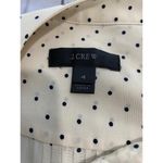 J.Crew  Dress Womens 4 Polka Dot Pencil Skirt Sleeveless Ruffle Button Top Silk Photo 1