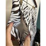 Attention  Women's Pencil Skirt Size 10‎ White Brown Zebra Animal Print Photo 6