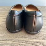 Naturalizer  Vivienne Flat Black Leather Size 9 1/2 Ballet Flats Round Almond Toe Photo 5
