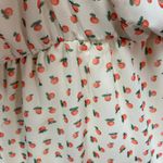 Everly  Womens Small 3/4 Sleeve Dress Peach Print Cute Kidcore‎ Boutique Photo 2