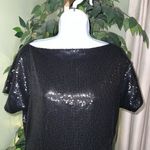 Robert Rodriguez Robert Rodriquez Sequined Mini Shift Cocktail Dress Size 4 in Black Photo 2