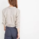 Madewell NWT  Tie-Front Shirt in Maitland Stripe Photo 4