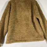 Gap  Teddy Sherpa Fleece Sweatshirt Pull Over Womens M Brown PREOWNED Photo 1