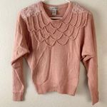 Sarah Taylor vintage silk pink knit beads dolman women’s sweater Size Small Photo 1
