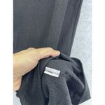 ZARA  Women's Dress Solid Black High Neck Lace Trim Size Large Swing Photo 4