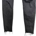 Madewell Tall 9" Mid-Rise Skinny Jeans Size 26 Black Sea Distressed 26T Photo 4