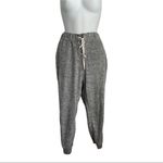 Lily White  Knit Gray Heather Drawstring Joggers M Photo 4