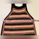 Free People Retro Ruby Striped Multicolor Crocheted Midi Sweater Dress-S Photo 4