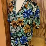 Vintage 90s bright Hawaiian shirt Blue Photo 7