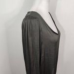 Carmen Marc Valvo  Green Blouse NWT Size Small Dark Green Top Photo 2