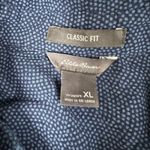 Eddie Bauer Womens XL Blue Dot Print Classic Fit Long Sleeve Button Up Shirt Photo 6