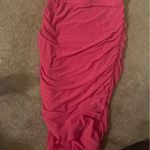 House Of Harlow 1960 2 Piece MIDI Skirt & Top Set Ruched Stretch Mesh sz xs Pink Photo 11