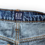 Gap Dark Wash Mid Rise Distressed Ripped Jean Shorts 28 Photo 3