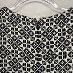 Tory Burch  Stencil Hourglass Dress A-Line‎ Geometric Print Career Cocktail Sz 10 Photo 9