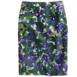 J.Crew  No 2 Pencil In Garden Shade Floral Skirt Photo 1