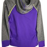 Nike  Therma-Fit Purple Gray Front Swoosh Pullover Hoodie Thumbholes Women's M/L Photo 1