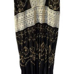 Venus Brown Halter Madi Dress Boho Festival Summer Embroidered Resort Medium Photo 0