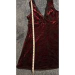 Trixxi  Dress Sz LG Burgundy Velvet Dark Romantic Babydoll Whimsigoth Vampire EUC Photo 15