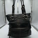 B Makowsky B. Makowski Soft Leather Bag with Harness Buckle and Studs. *SEE PICS AND DESCRI Photo 0