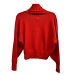 Adidas Ivy Park Cropped Turtleneck Sweater Power Red Pink Stripes Women's XS Photo 4