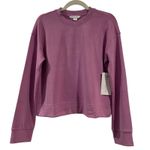 Athleta NWT Purple Lilac Seasoft Crewneck Sweatshirt Size M Photo 3