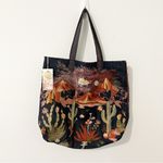 Johnny Was NWT  Yucca Embroidered Denim Tote Cactus Blue Photo 1