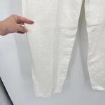 Parisian Signature Linen Pants Womens Sz M Cream Beachy Trouser Lined Lagenlook Photo 10