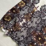 Axes Femme gem and lace print dress with beaded neckline details Black Size M Photo 3