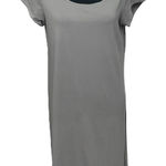 Eileen Fisher ‎ Shirt Dress Grey Cap Sleeve Organic Cotton Size Large Photo 0