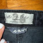 WE THE FREE People Lasso Curvy Denim Shorts Black High Rise Raw Hem size 26 Photo 2