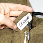 Closet London NWT Olive Green Empire Waist Mini Dress Size 12 Photo 7