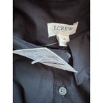 J.Crew NWT  Ruffle Sleeve Mini Shirt Dress Black Size 4 Photo 4