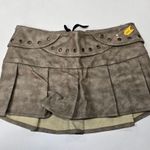 Zemeta Attic Box Tie Micro Skirt in Taupe Tan Size XS Photo 2