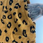 Obey Leopard Print Corduroy Mini Skirt 26 Tan Black Zip Front Y2K Punk Grunge Photo 1