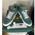 BUSCEMI Mid Sneaker, Women’s Italian Leather Hightop , Size 38 (Euro) Petrol NWT Green Photo 11