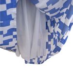 Anthropologie ANTHRO BIRD CAGE BLUE WHITE SLEEVELESS PRINT TANK BACK STYLE DRESS S Photo 3