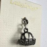 Longaberger  Basket Gathering Basket Charm Antiqued Silver Tone NEW Photo 1