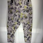 Lululemon Athletica Tie-Dye Leggings - Gray and Yellow Photo 1