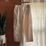 Madewell Garment-Dyed Low-Slung Straight Cargo Pants Beige Tan Khaki NWT Size 30 Photo 3