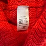 Talbots  Textured Polo Cardigan Red Size Medium Photo 4