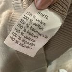 Lacoste popover lighweight sweatshirt tan Logo V neck Unisex chic size 7 Size M Photo 5