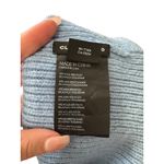 Club Monaco Light Blue Knit ribbed Beanie wool alpaca One size Photo 2