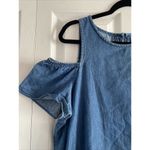 joe's jeans Joe's Collection Women's Small Blue Chambray Cold Shoulder Mini Dress Western Photo 1
