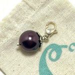 Origami Owl Living Lockets Purple Retired Lobster Clasp Dangle Photo 0