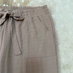 Love scarlet tan flowy elastic waistband pants women’s size large Photo 5