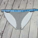 Aerie  Bikini Bottoms Black White Stripe Ruffle Gingham Size M Photo 6