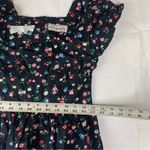 vintage women's XS small Saks Fifth Ave Young dimensions black floral tiered mid Photo 11